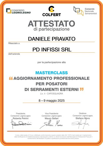 Attestato Masterclass 2025_PRAVATO